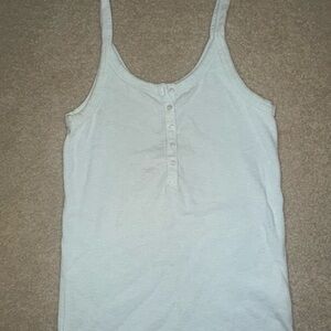 Aerie Cream Camisole with Button Detail